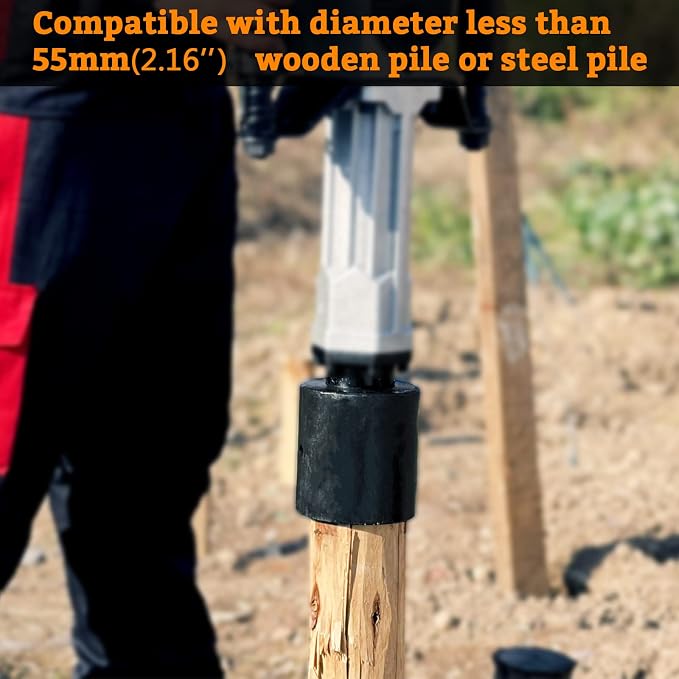 2.1 Inch(55mm) pile socket for JACKCHEN gasoline pile driver