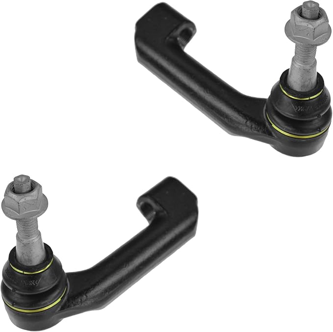 TRQ Outer Driver and Passenger Side Tie Rod Set 2 Piece Compatible with 07-24 Ford Expedition 09-24 Ford F-150 07-24 Lincoln Navigator