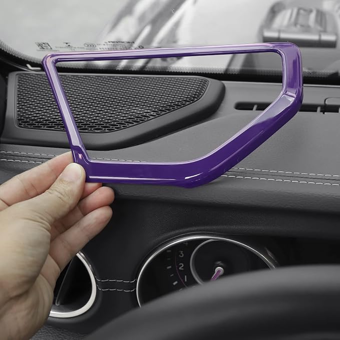 A Pillar Speaker Trim Cover & Roof Speaker Audio Trim Cover Ring Kit Decoration Interior Accessories for Jeep Wrangler JL JLU & Gladiator JT 2018-2022,Purple