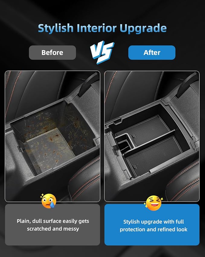 Double Layer Center Console Organizer for 2026 2025 Ford Bronco 4 Door Models (Not for 2-Door, Manual Transmission or Bronco Sport)