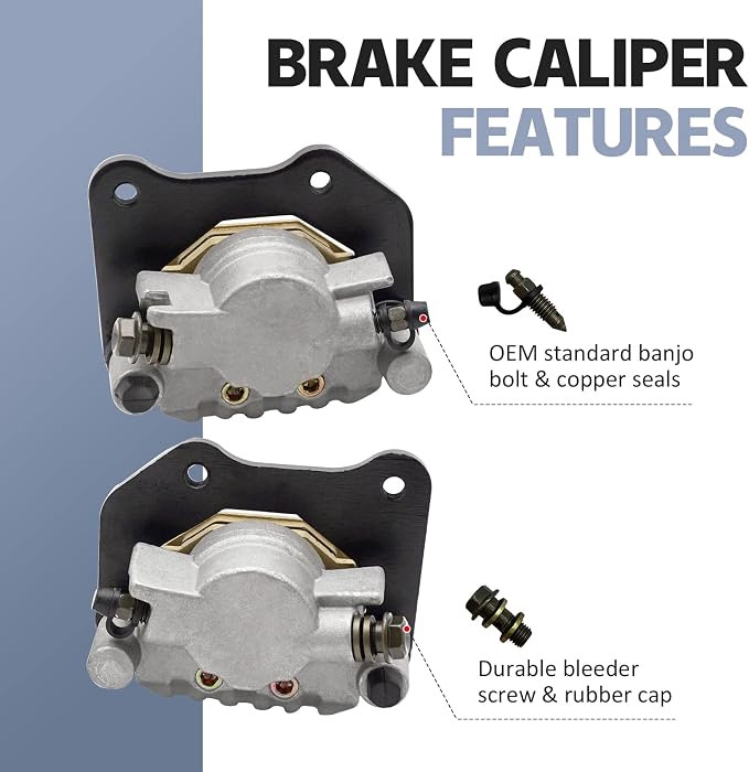 M MATI Front Brake Caliper for Kawasaki Brute Force 300 KVF300 2012-2022 43041-Y003 43041-Y002