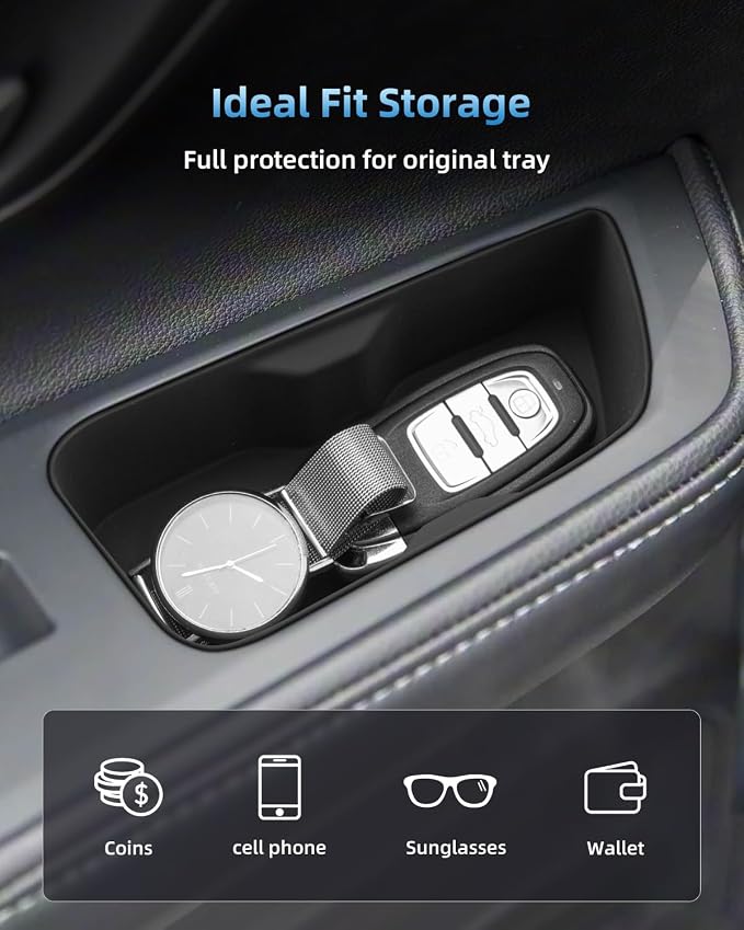 2 Pack Door Side Storage Box for Toyota Grand Highlander 2024 2025 2026, Silicone Door Handle Organizer, 2025 2026 Toyota Grand Highlander hybird Accessories