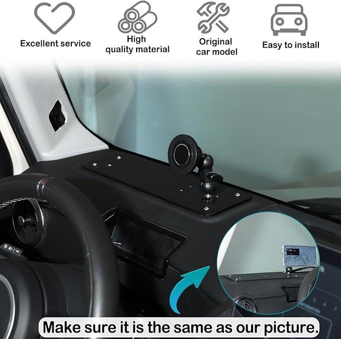 Car Central Control Multi-Function Phone Bracket Compatible with Ineos Grenadier 2020-2026 Dash Panel Track Cell Phone Holder Insert Accessories (Type G, Style B)