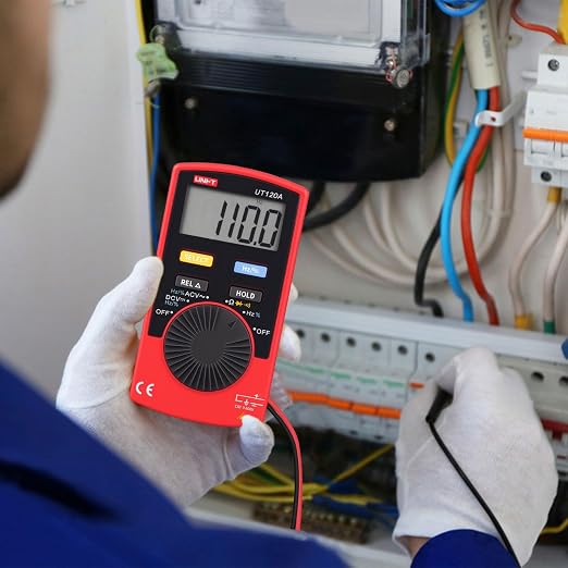 UNI-T UT120A Handheld Pocket Size Digital Multimeter AC/DC 600V Auto Range Continuity Buzzer Voltage Meters Testers