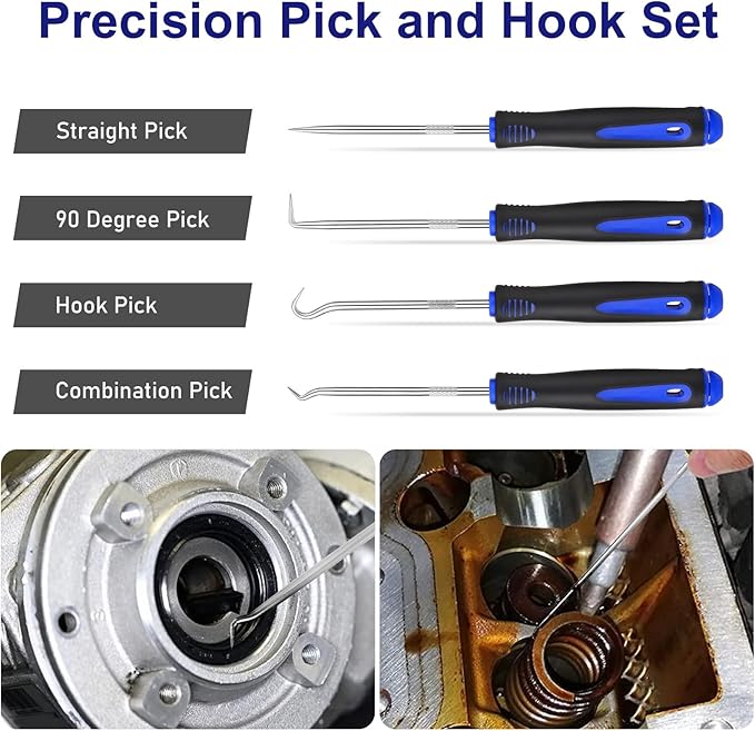 432Pcs Auto Trim Removal Tool Kit No Scratch Pry Tool for Car Door Panel Dashboard Removal, Include Clip Removal Tool, Panel Removal Tool, Car Radio Removal Tool, Blue