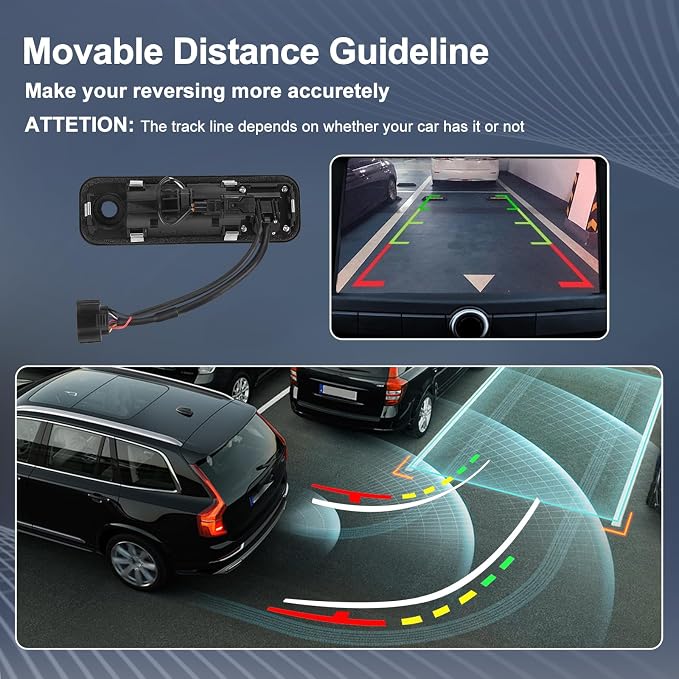 Rear View Back up Camera Parking aid Assist Camera Compatible with Hyundai Sonata 1.6L 2.4L 2.0L 2015 2016 2017 Replace OE# 95760-E6201 95760E6201 95760E6100