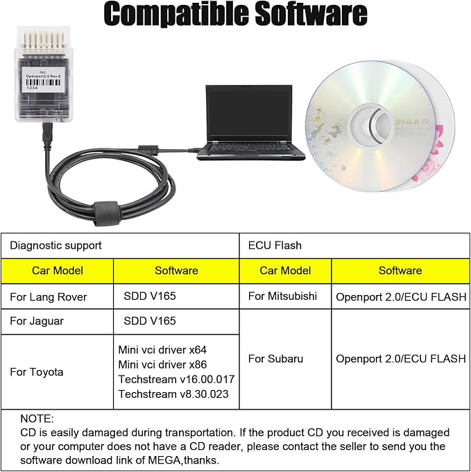 K-CAN OBD2 Diagnostic Cable,Professional Vehicle OBD Scanner Code Reader,Car Diagnostic Data Scan Tool,Compatible with Multi-Brand Passenger Cars,for Fault Code Analysis&Real-Time Data Monitoring