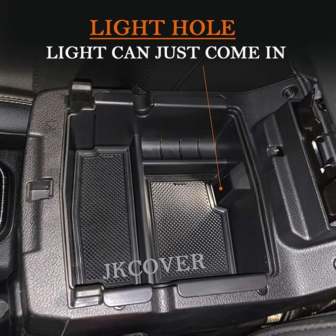 JKCOVER Center Console Gear Shift Organizer Tray and Armrest Organizer Tray Compatible with Jeep Wrangler JL/JLU 2018 2019 2020 2021 2022 and Gladiator JT Truck 2020 2021 2022 Organizer Accessories