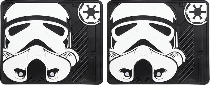 Plasticolor 008895ZA1 6pc Star Wars Stormtrooper Front and Rear Floor Mat and Seat Cover Kit