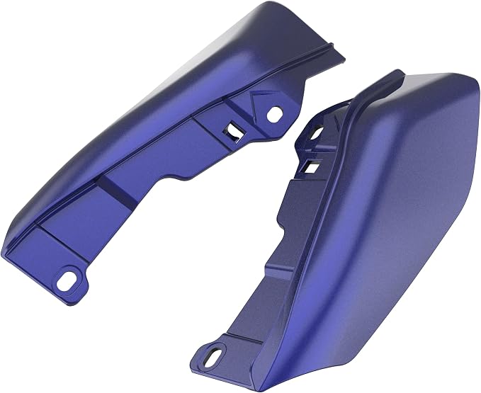 Color - Matched Mid Frame Air Deflectors Heat Shield, Perfectly Fit for Harley Touring Models 2009-2026 Zephyr Blue