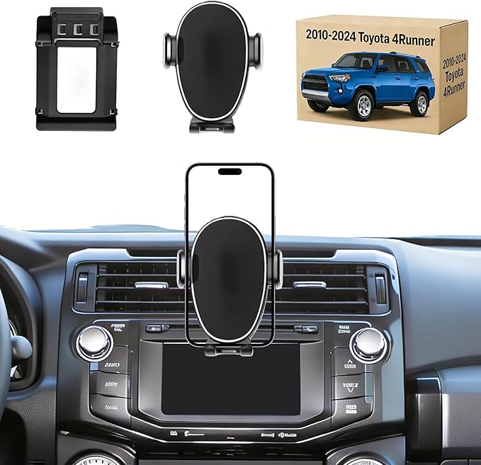 Phone Mount for Toyota 4Runner (2010–2024 5th Gen), 360° Adjustable Dashboard Phone Holder, Hands-Free Car Smartphone Mount for iPhone, Google & Android, Toyota 4Runner Interior Accessories, Car Gifts