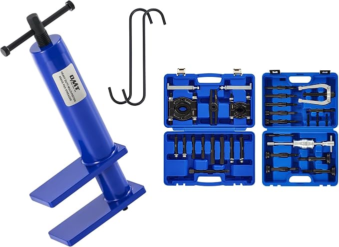 Orion Motor Tech Heavy Duty Disc Brake Caliper Tool Set & 30 pc. 2-in-1 Bearing Puller Tool Set for Wheel Bearing Bushing Axle, Bundle