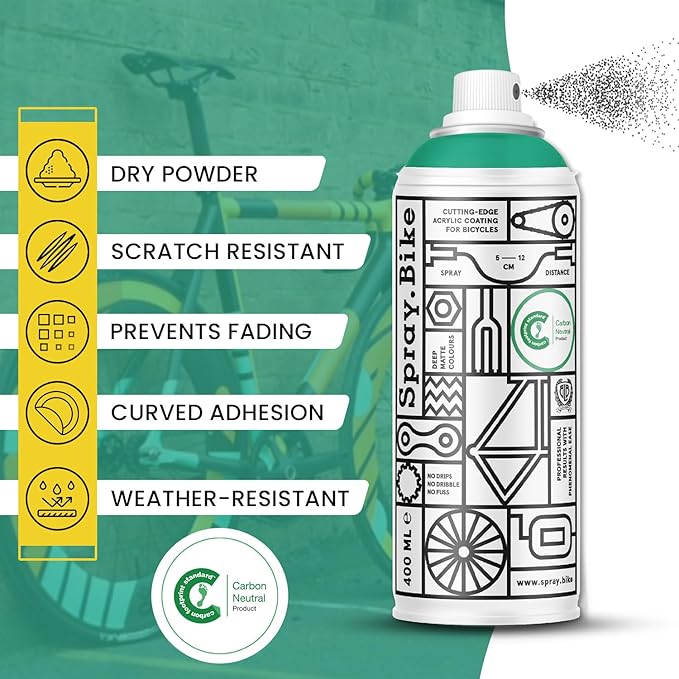 Spray.Bike Spray Paint | Designed Mainly for Bicycles | Multi-Use Acrylic Spray Paint for Metal, Plastic | High Coverage Bike Paint, 400ml, Grifter