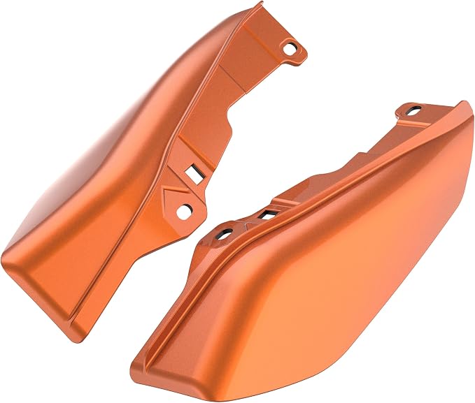 Color - Matched Mid Frame Air Deflectors Heat Shield, Perfectly Fit for Harley Touring Models 2009-2026 Amber Whisky