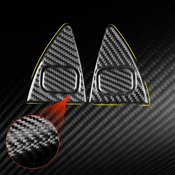 Black Soft Carbon Fiber car Interior Trunk Switch 4/Piece Decorative Sticker Suitable for Acura TSX 09-14 Carbon Fiber car Interior
