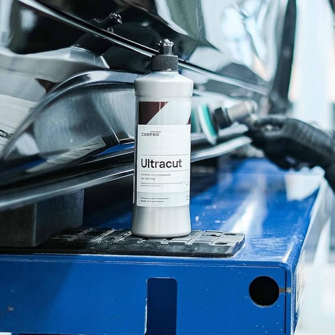 CARPRO UltraCut - Liter - Extreme Cut Compound, Low Dusting, Minimal Hazing, for Rotary or DA Polishing with Long Work Time