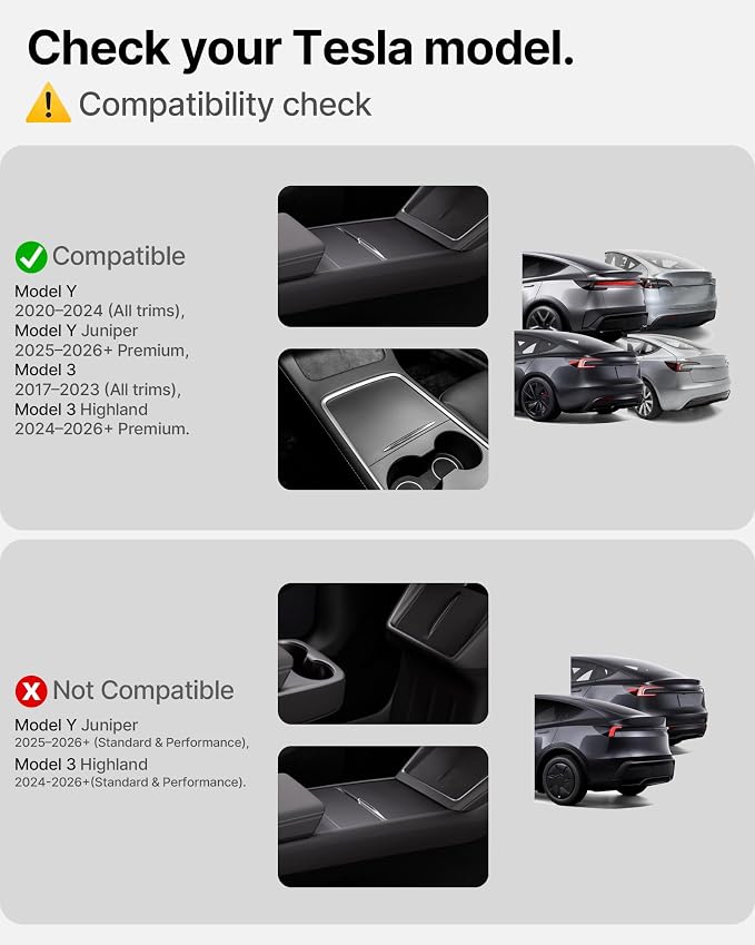 2Pcs for Tesla Model 3/Y 2017-2026 Juniper/Highland(Not for Standard), Leather Seat Back Kick Protectors Accessories, Kids Mats Waterproof Pet Covers