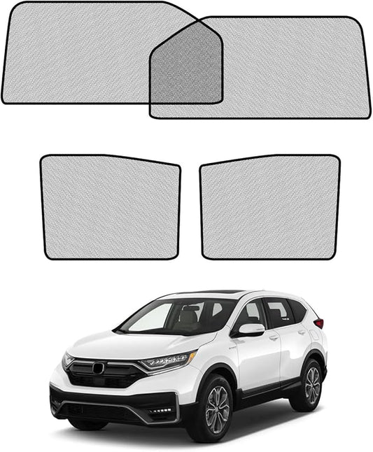 Car Window Shades for Honda-CRV(2017-2022),4 Pack Car Window Cover for Baby Sun Shade Blocker Breathable Mesh,Reduce UV Rays & Heat Insulation Privacy Protection for Camping, Travel, Sleep