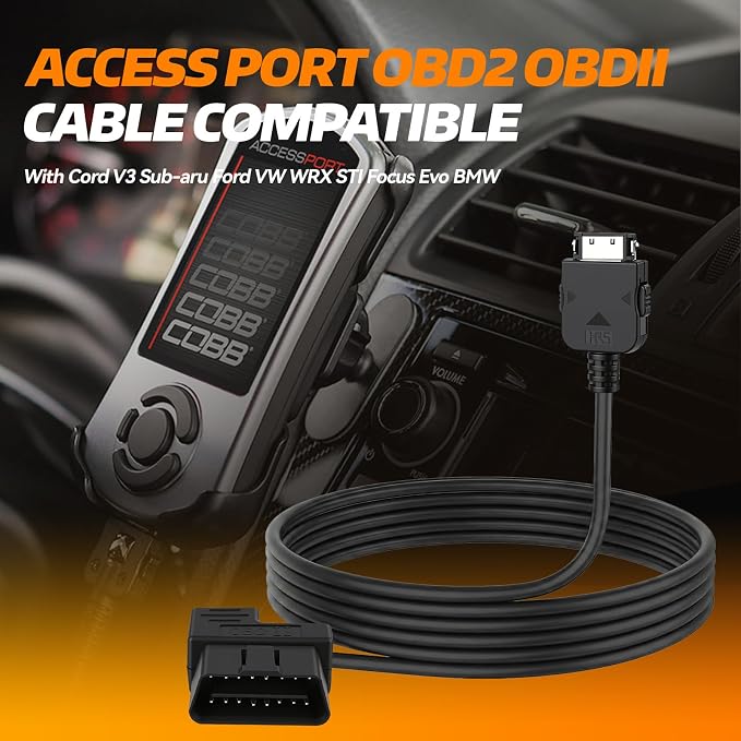 Access Port OBD2 OBDII Cable Compatible with Cord V3 Sub-aru Ford VW WRX STI Focus Evo BMW，Fits All Cars That use V3 Accessports
