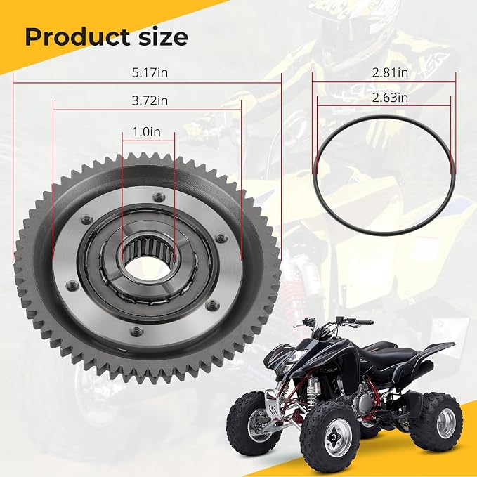 M MATI Starter Clutch Gear Gasket Kit for Suzuki Quadsport Z400 LT-Z400 LT-Z400Z 09263-25049 12600-29810
