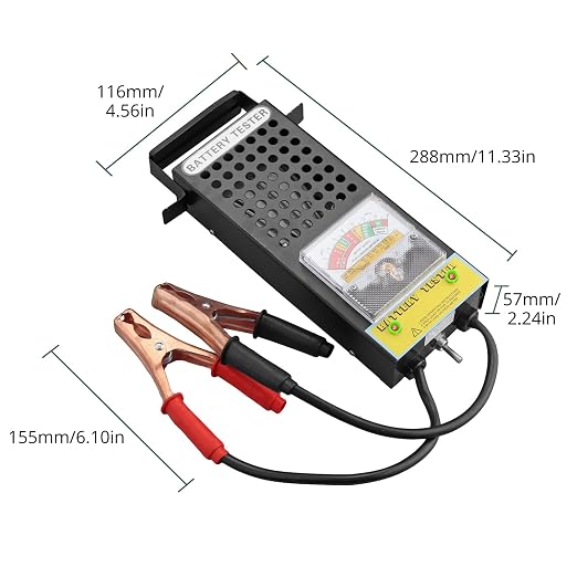 AUTTGINN Battery Load Tester, 6V 8V 12V 16V Motorcycle Car Battery Tester Alternator Load Tester and Voltmeter Tester for Cars,Golf Cart