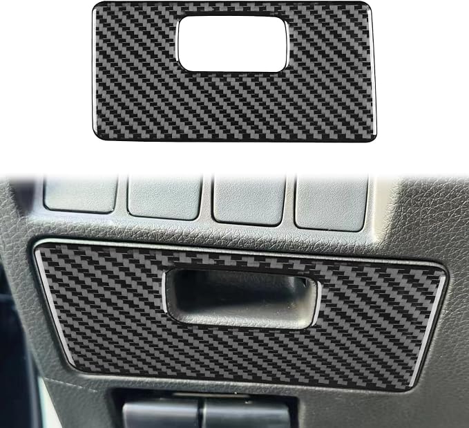 Soft Real Carbon Fiber Compatible with Nissan Altima 2013 2014 2015 2016 2017 2018 Interior Accessories Driver's Glove Box Storage Box Interior Decorative Stickers