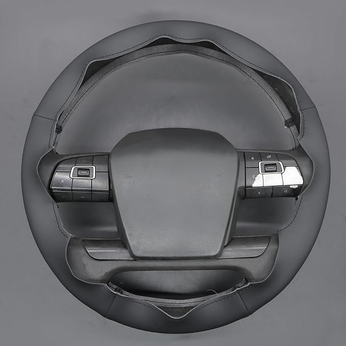 MEWANT Hand Sewn Steering Wheel Cover Wrap for Volvo VNL VNR FM FH 2017-2025 Steering Wheel Accessories for Volvo FM