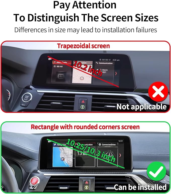 Wireless Charging Car Phone Holder for BMW X3 2018-2021 / X4 2019-2021, 10.25/10.3" Screen Fixed Clip, 360° Rotation Car Phone Mount Compatible with MagSafe
