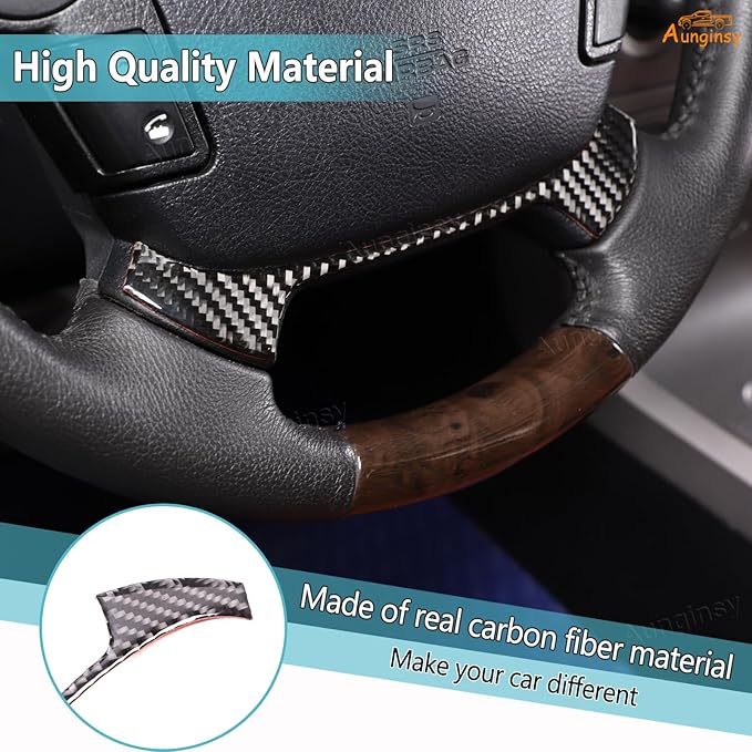 Aunginsy Central Control Steering Under Panel Trim Strip Compatible with Toyota Tundra 2007-2013 Real Carbon Fiber Center Console Steering Lower Panel Decorative Sticker Protection Cover Accessories