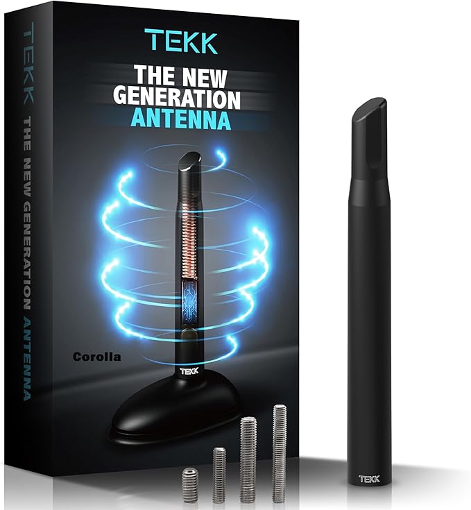 Tekk Short Antenna Compatible with 2005-2012 Corolla/Designed for Optimized FM/AM Reception / 4.8 Inches