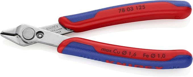KNIPEX Tools - Electronics Super Knips, INOX Steel, Multi-Component (7803125), 5-Inch & 31 11 160 Tools - Needle Nose Pliers (3111160)