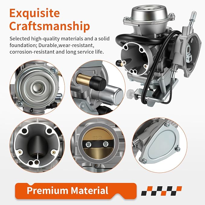 Carburetor Assembly W/Cable For Suzuki Ozark 250 LT-F250 2002-2007 (Only MODEL K7/K8) 13110-05G01