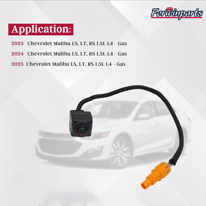 Forwinparts 42861580 Backup Camera for Chevy Malibu 2023 2024 2025 84543080 Car Rearview Camera Reverse Assist Reverse Rearview Camera System 1.5L L4 Hd Digital