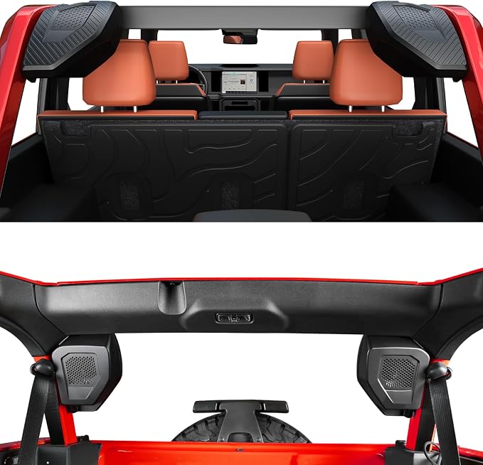 Mabett Rear Speaker Pods Compatible with Ford Bronco 4-Door 2026 2021-2025, Upgrade 6.5" Pods for Bronco Accessories, Interior Accessories Black (Not for Bronco Sport and Raptor)