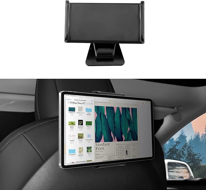 BASENOR Tesla Model 3 Model Y Center Console Table Tray and Tesla Model Y Model 3 Model S Model X LR/Plaid Tablet Holder