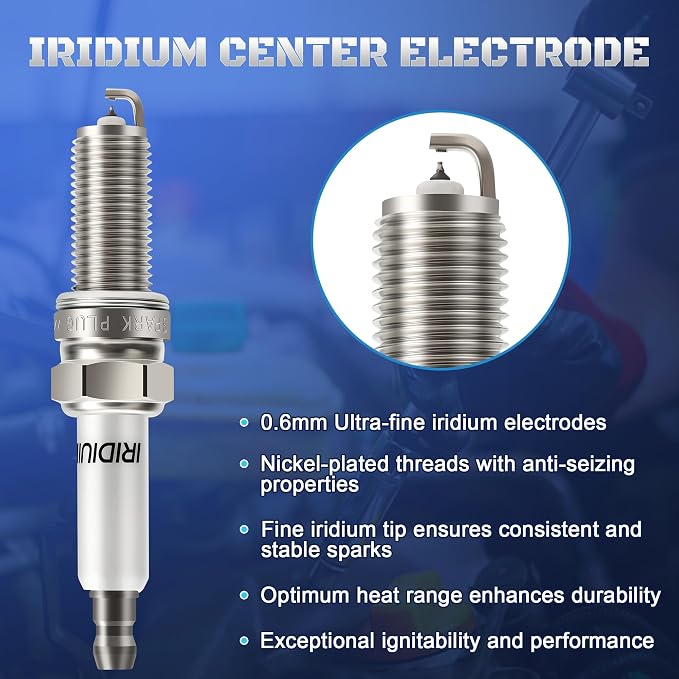 Iridium Spark Plugs 6 Pack XP5701 Fits for 2011-2021 3.6 Dodge Challenger Charger Durango Grand Caravan Journey & Jeep Grand Cherokee Wrangler & Chrysler 200 300 Town and Country & Ram 1500 V6 3.6L