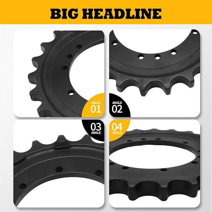 Sprocket Compatible with 35D 35G 27D 30G ZX27U-2 ZX35U-2 Excavator Replace 1032265 Holes 12