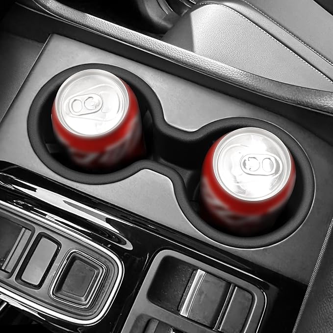 smabee Center Console Cup Holder Insert for Honda Pilot 2023-2026/ Passport 2024-2026/ Ridgeline 2024-2026 Car Accessories TPE Drinks Holder Box Organizer Car Interior Black