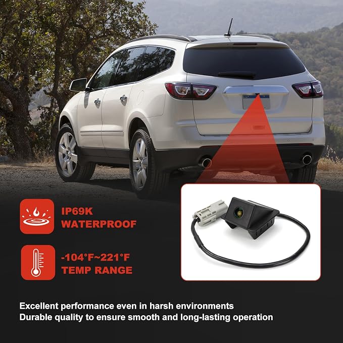 22900993 Rear Parking Camera Compatible with Chevy Traverse 2013-2017 Rear View Backup Camera Replace 23135306 GM1960127