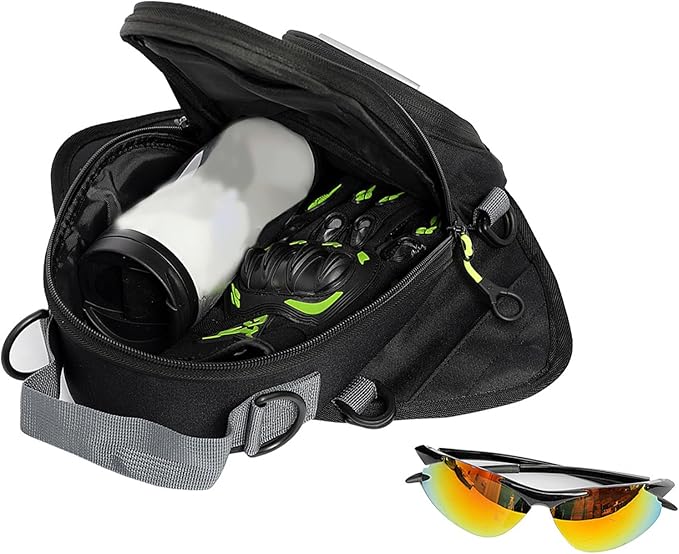 Magnetic Tank Bag - Waterproof Tank Organizer, Multi-Pocket Motorcycle Pouch | Compact Travel Companion Providing Weatherproof Protection for Long Road Trips, Storage Pack with Riding Use