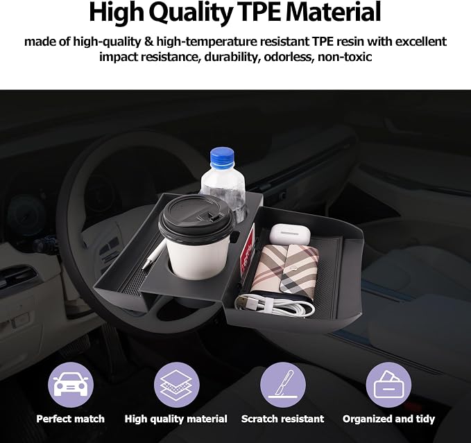 2025 Palisade Lower Organizer Tray for 2020 2021 2022 2023 2024 2025 Hyundai Palisade SE/SEL/XRT/Limited/Calligraphy Under Armrest Organizer Insert Storage Tray w/Cup Holder 2025 Palisade Accessories