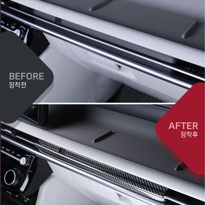 Co-Pilot Air Vent Cover Trim Compatible with Hyundai Tucson 2025 Accessories (Carbon Fiber Pattern)