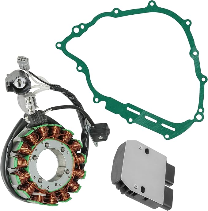 Caltric Stator and Regulator Rectifier with Gasket Compatible with Yamaha Rhino 700 Yxr700F 4X4 Fi 2008-2013