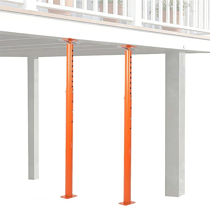 2 Pack Jack Post, House Floor Jack with 53"-93" Height Range, 18000 LBS Lifting Joist Beam Basement Jacks for Leveling, Lifting