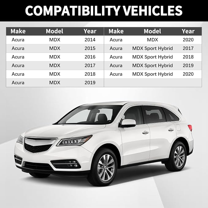 Rear View Backup Camera Fit for Acura MDX 2014-2020 Fit for Acura MDX Sport Hybrid 2017-2020 Reverse Parking Assist Cam W/O Surround View Replaces 39530-TZ5-A11 39530TZ5A11 AC1960106
