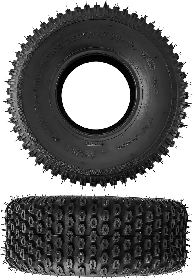 Torchbeam 19x7-8 ATV UTV Tires All-Terrain Quad Tire for All Trail Mud Pavement Sand Off-Road Tire,4 Ply, Four Wheeler SET of 2