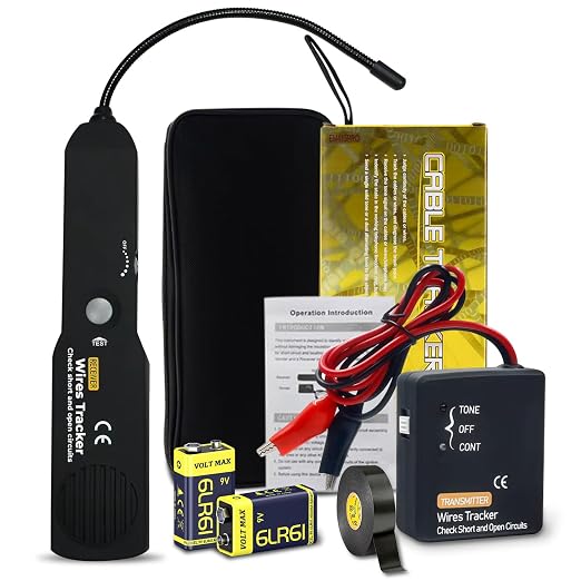 Automotive Circuit Tracer & Wire Tracker 6-42V DC Wire Short Finder, Circuit Tracker, Circuit Tester & Circuit Scanner for Car, Boat, Trailer - Open/Short Circuit Detection Tool EM415PRO
