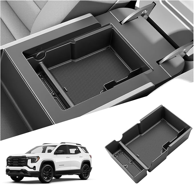 SKTU for 2025 2026 2027 GMC Terrain Center Console Organizer for 2025 2026 2027 GMC Terrain Console Tray [Large Capacity] GMC Terrain 2025 2026 2027 Accessories ABS Console Organizer-Durable