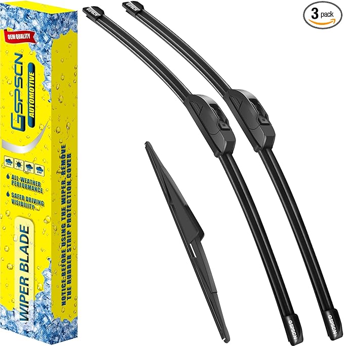 GSPSCN 3 Wipers Replacement for Kia Sedona 2014-2006 /Hyundai Entourage 2010-2007 Original Equipment Windshield Wiper Blades 26"+18"+16" (set of 3) J hook