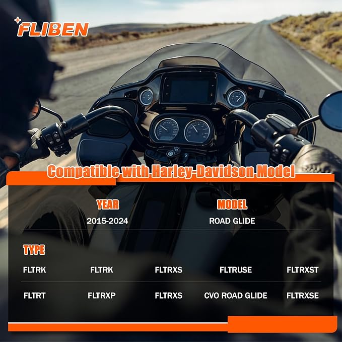 76000398 Inner Fairing Media Glove Box Door Lid Hinge Left & Right Set Replacement for Harley-Davidson All Road Glide FLTR 2015-2024 Replace# 76000398, 76000436, 76000398-00, 76000436-00